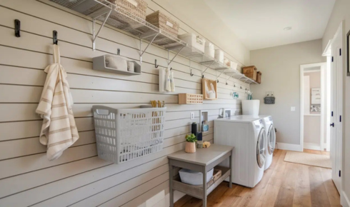 How can adding wall hooks in clever spots reduce daily clutter