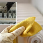 How does regularly cleaning behind radiators or heaters help them work better