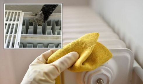 How does regularly cleaning behind radiators or heaters help them work better
