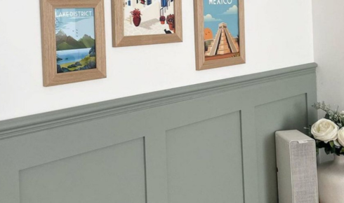 Why is it a good idea to paint a small sample near corners and not just in the middle of the wall