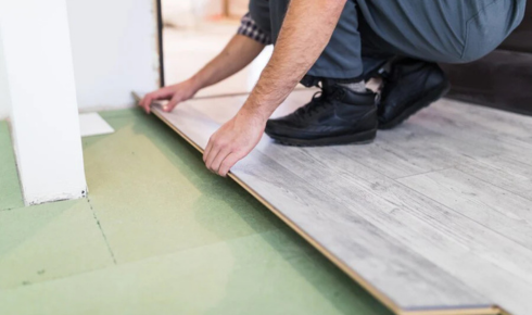 Why is it important to consider noise when choosing flooring for upper levels